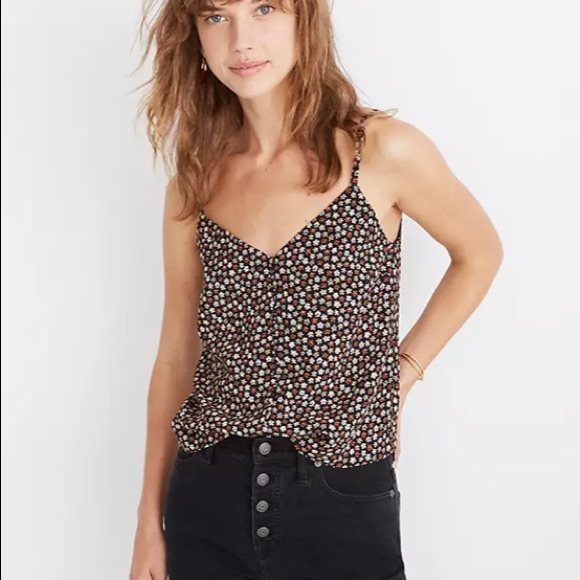 Madewell button down Cami in Petite Blooms